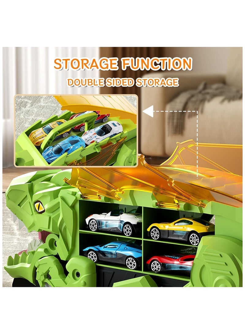 Dinosaur Truck,Dinosaur Eating Cars Transport Truck Carrier,Monster Trucks for Boys,Gift Toys for 3 4 5 6 Year Old Boys - Image 4