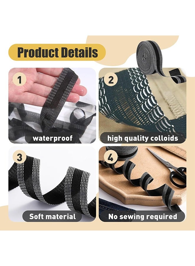 Trousers Edge Modified Strips, Iron-on Instant Hem Tape, 2m Pants Edge Shorten Self-Adhesive, 24mm Trouser Mouth Paste Edge Fabric Tape for Suit Pants Jeans Trousers, DIY Sewing Accessories - Image 3