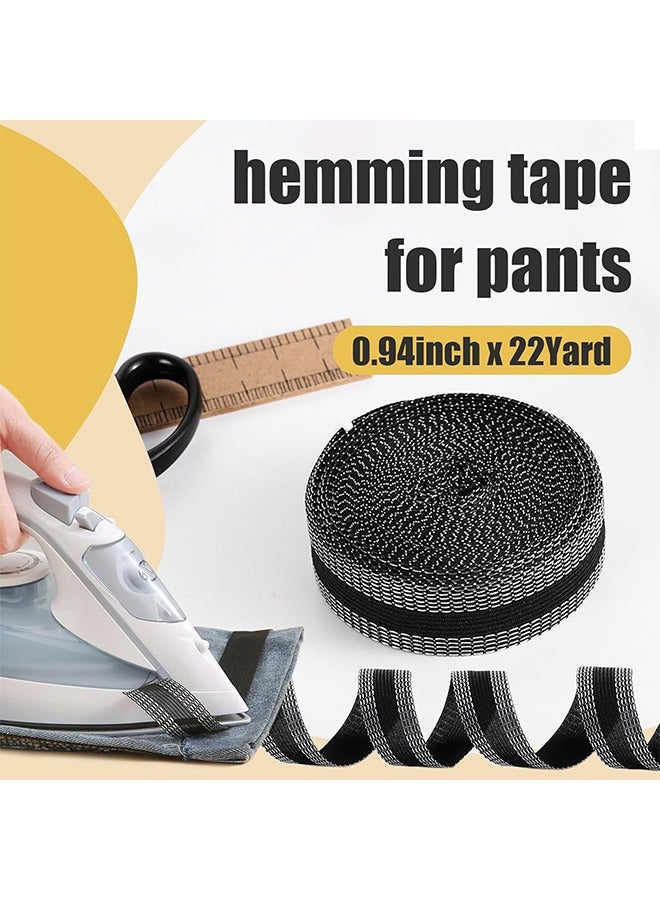 Trousers Edge Modified Strips, Iron-on Instant Hem Tape, 2m Pants Edge Shorten Self-Adhesive, 24mm Trouser Mouth Paste Edge Fabric Tape for Suit Pants Jeans Trousers, DIY Sewing Accessories - Image 5