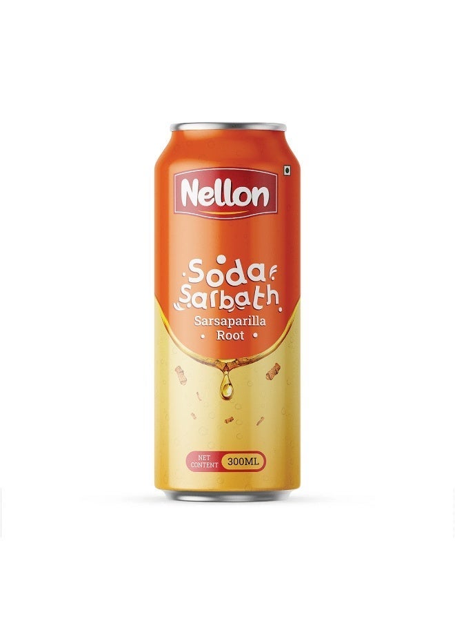 نيلون (Nellon) - شراب سارباث الناناري مع الصودا (جذور السارساباريلا) - عبوة توفيرية | ٦ × ٣٠٠ مل - Image 2