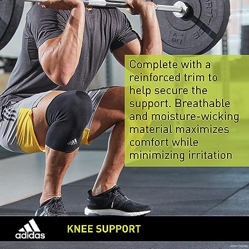 adidas Knee Support Sleeve - Knee Sleeve for Support, Training, and Competitions - Ergonomic Design, Elastic Nylon Blend - Durable and Breathable - For all Fitness Levels - X-Large - Image 4