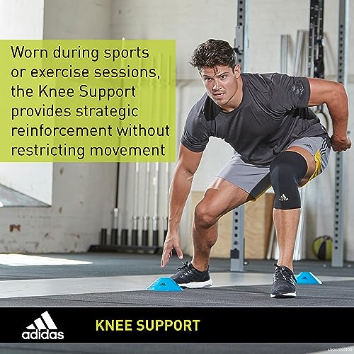 adidas Knee Support Sleeve - Knee Sleeve for Support, Training, and Competitions - Ergonomic Design, Elastic Nylon Blend - Durable and Breathable - For all Fitness Levels - X-Large - Image 3