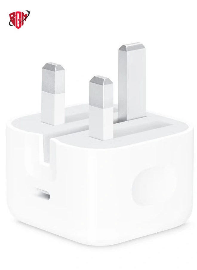 BGM - Compatible with Apple 20W Usb-C Power Adapter Iphone 13 SERIES - Ipad Pro White - Image 1