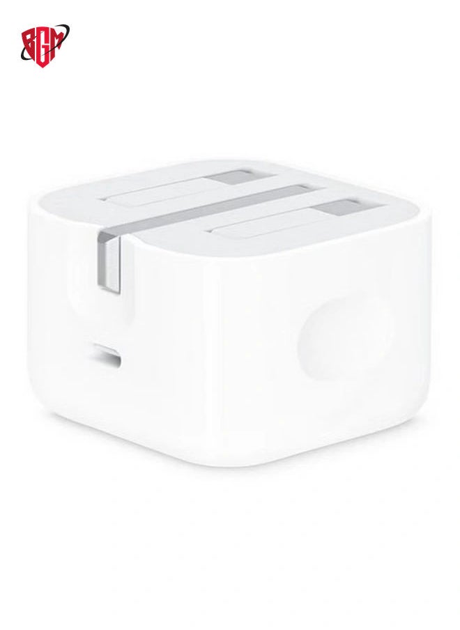 BGM - Compatible with Apple 20W Usb-C Power Adapter Iphone 13 SERIES - Ipad Pro White - Image 1