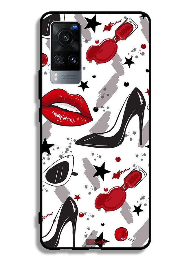 Tolwak Vivo X60t Protective Case Cover Lipstick And Shoes Art - Image 2