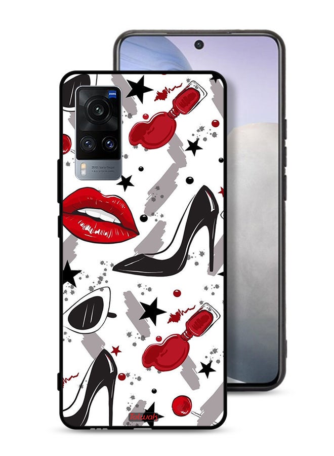 Tolwak Vivo X60t Protective Case Cover Lipstick And Shoes Art - Image 1