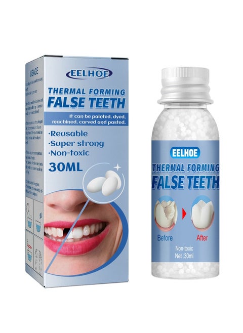 Thermal Forming False Teeth Tooth Repair Kit Tooth Repair Granules for Missing and Broken Tooth Temporary Teeth Filling Repair Kit