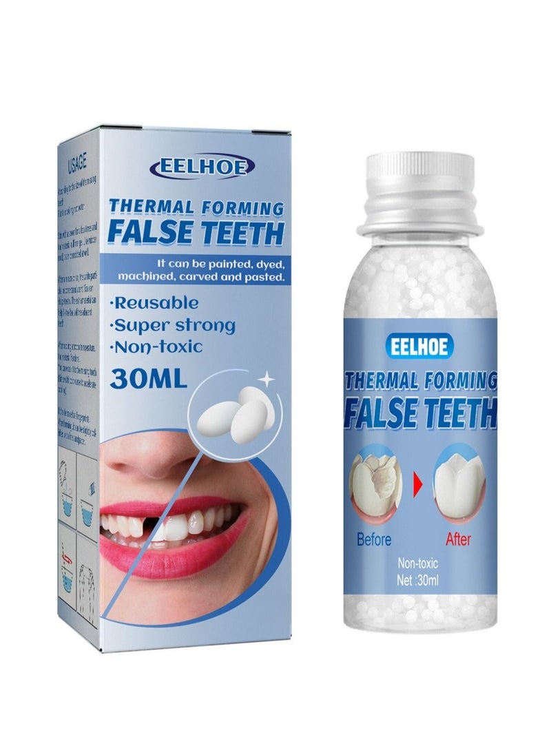 EELHOE Thermal Forming False Teeth Tooth Repair Kit Tooth Repair Granules for Missing and Broken Tooth Temporary Teeth Filling Repair Kit  - Image 1