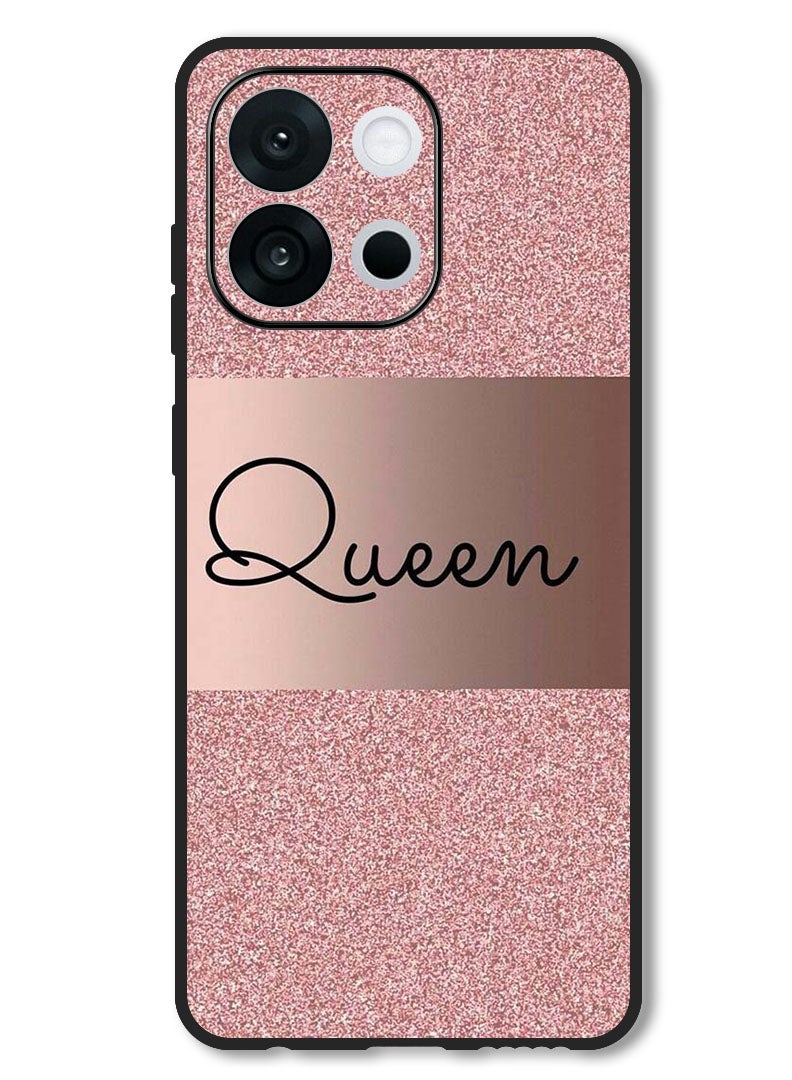 Theodor Case Compatible with OnePlus 13s 6.32 Inch Protection Shockproof Bumper Cover Queen Glitters - Image 1