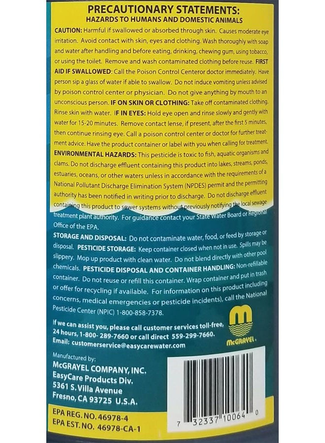 easycare McGrayel Algatec 10064 Super Algaecide for Green, Yellow and Black Algae, 64-Ounce - Image 4