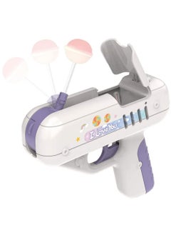 KASTWAVE Lollipop Gun Toy, Candy Gun Toy for Kids, Surprise Lollipop Launcher Pistol for TIK Tok Video Creative Gift for Boys and Girls (Purple)  - Image 1