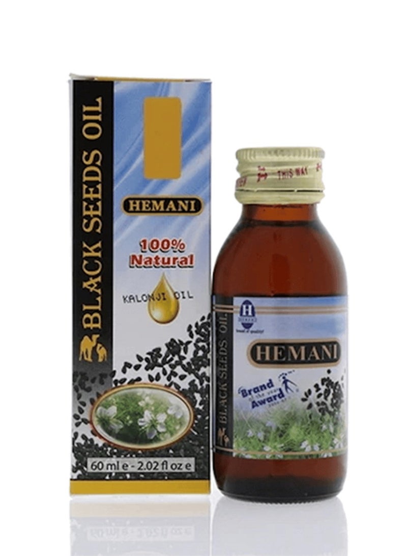 Hemani Black Seed Oil 60ml | 100% Natural Kalonji Oil | Cold Pressed | Hair, Skin & Wellness Care