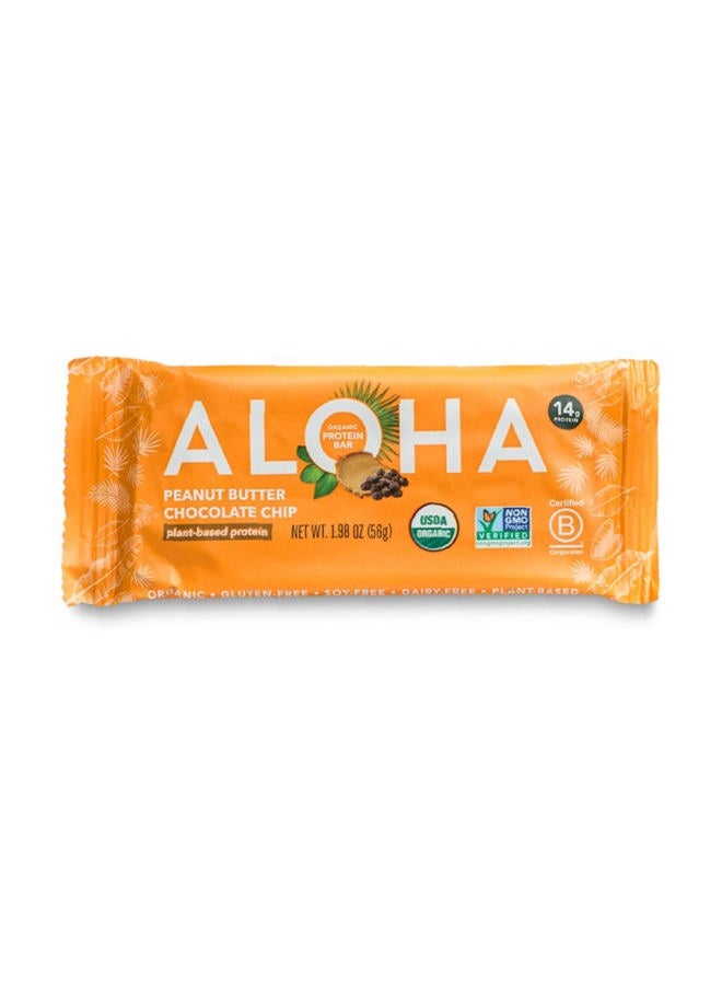 ALOHA Organic Plant Based Protein Bar Peanut Butter Chocolate Chip, 1.98 Oz - Image 5