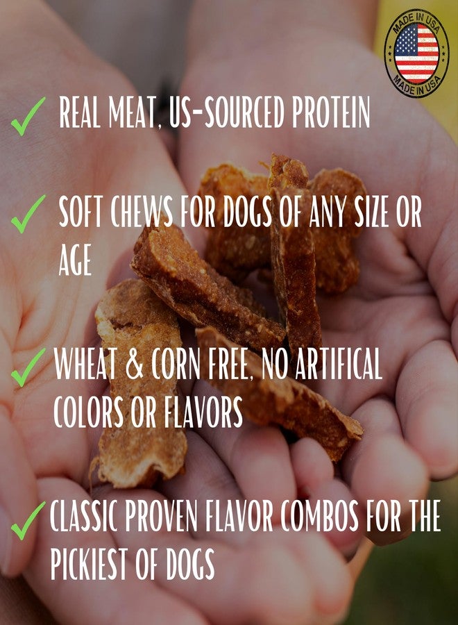 Loving Pets - Soft Chew Jerky (Bone-Shaped, Chicken & Peanut Butter Recipe) USA Made Dog Treats - Image 3