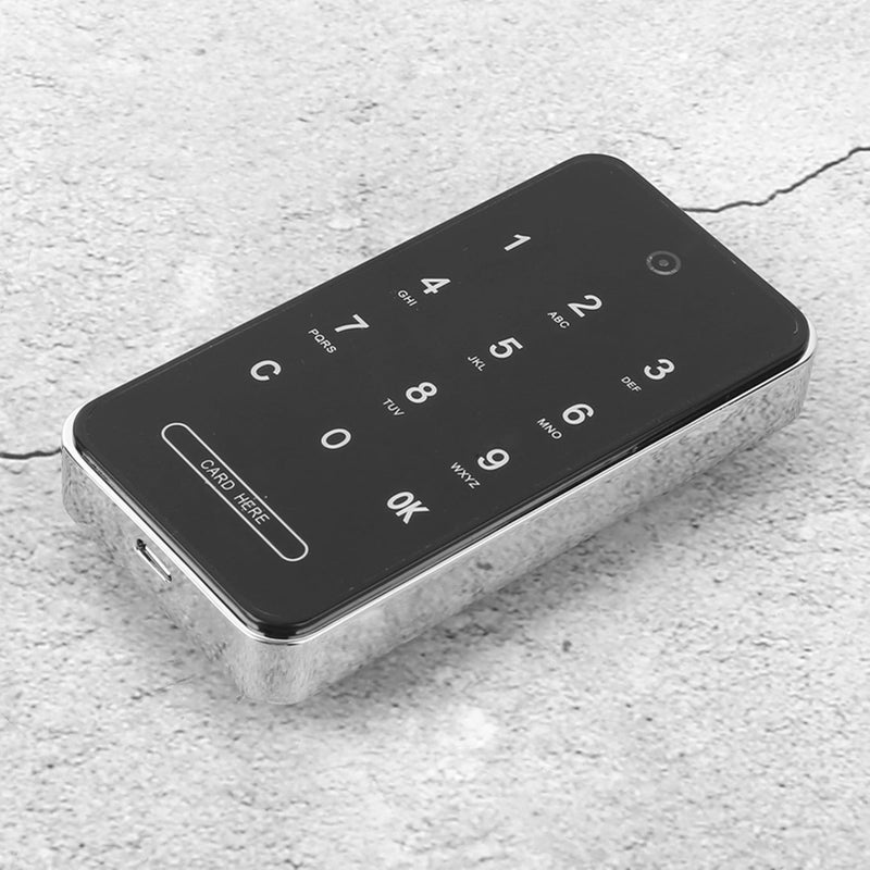 Smart RFID Keyless Touch Screen Cabinet Lock Electronic Password Card Lock Silver Key Clip - Image 5