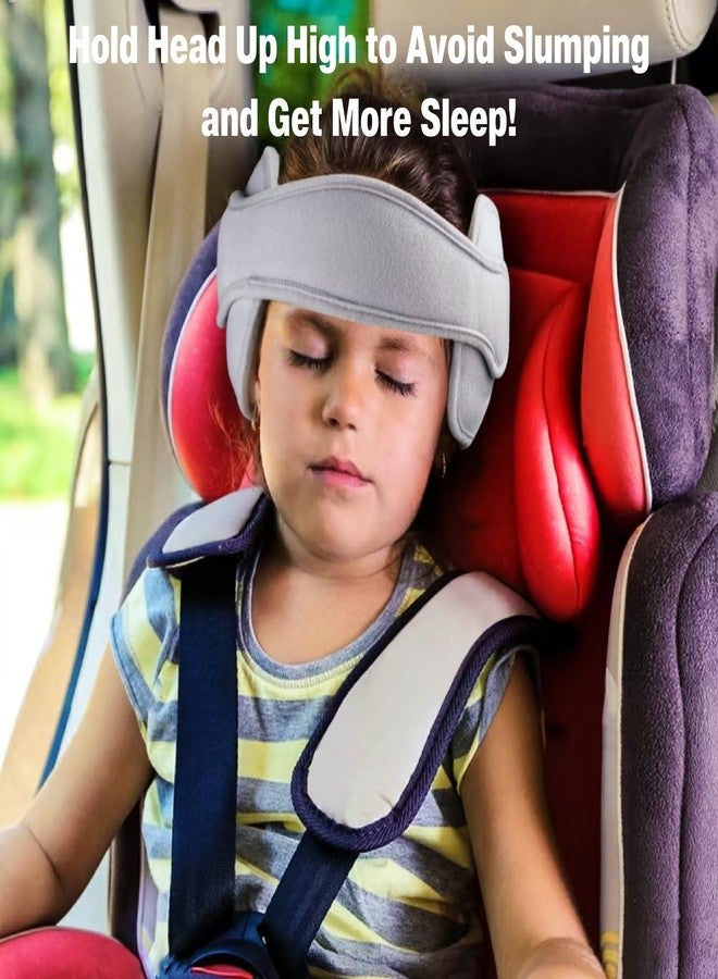 PandaEar Car Seat Toddler Head Support, Adjustable Baby Carseat Head Holder Strap for Car Seat Stroller, Soft Neck Relief Band for Kids Infants Comfortable Travel Sleep - Image 2