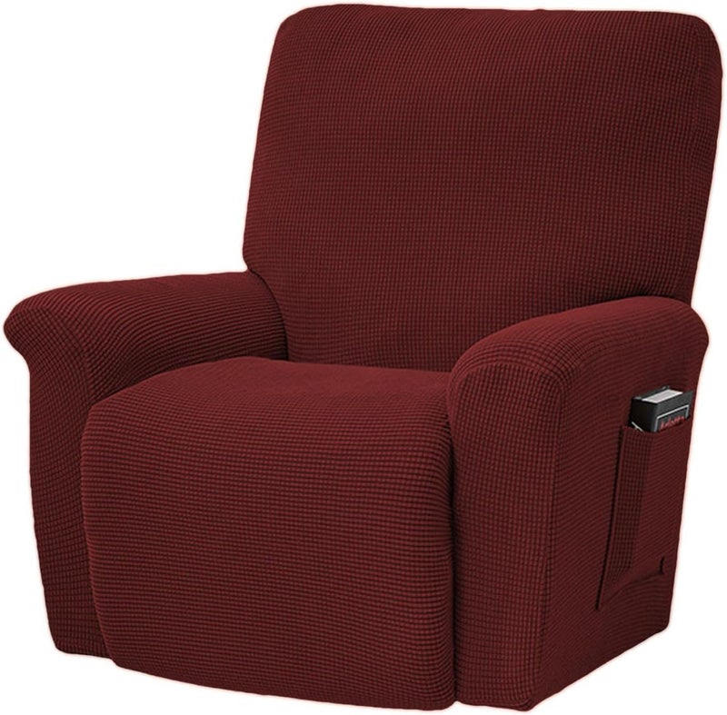 Cover for Recliner Chair | Hygroscopic and Breathable Recliner Covers,Single Seat Recliner Couch Cover, Recliner Covers for Recliner Chair, Anti-Slip Foams Attached - Image 1