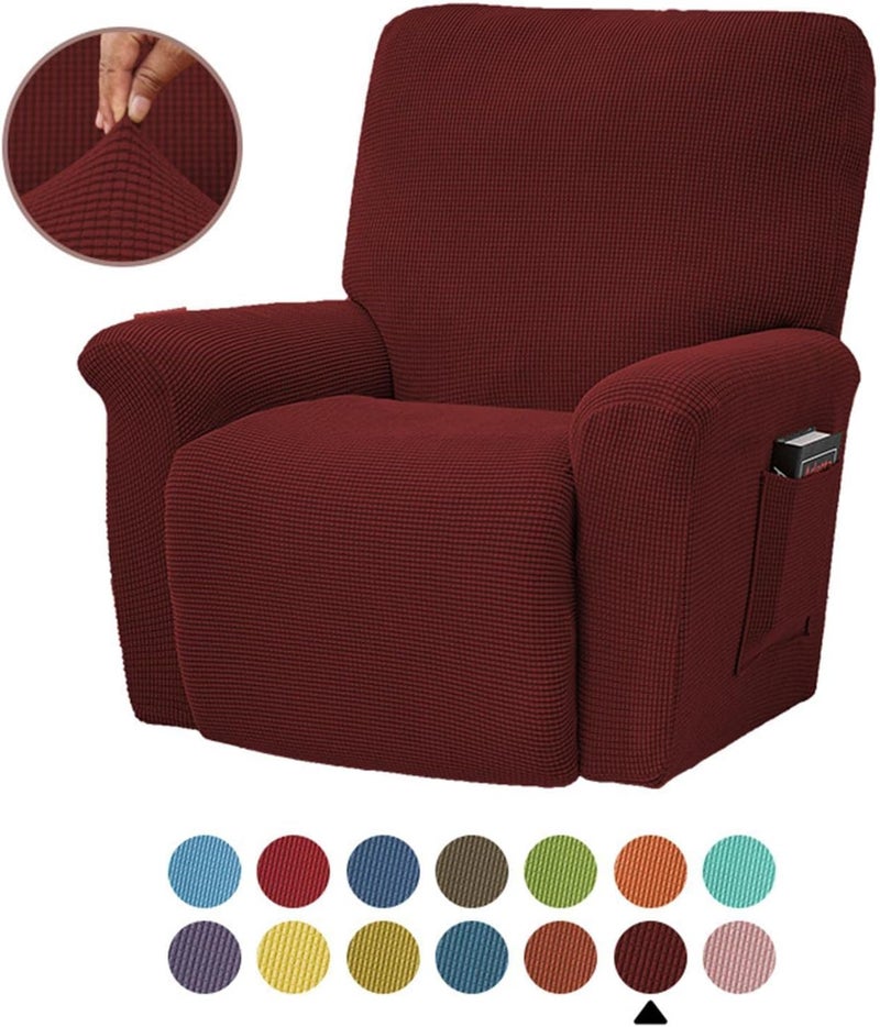 Cover for Recliner Chair | Hygroscopic and Breathable Recliner Covers,Single Seat Recliner Couch Cover, Recliner Covers for Recliner Chair, Anti-Slip Foams Attached - Image 5