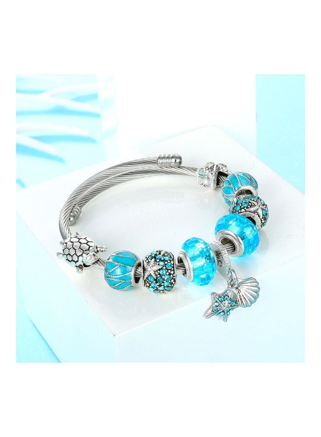 Crystal Starfish Shell Beads Bracelet