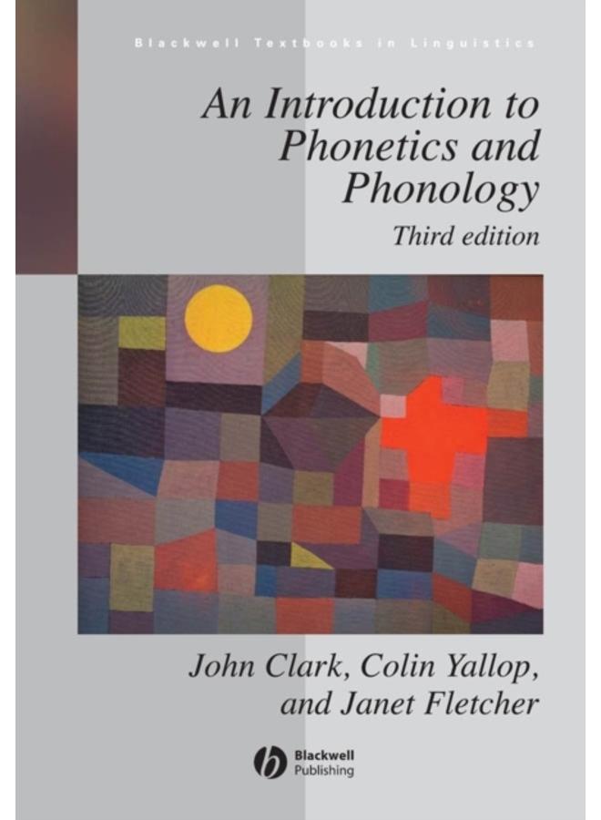 An Introduction to Phonetics and Phonology
