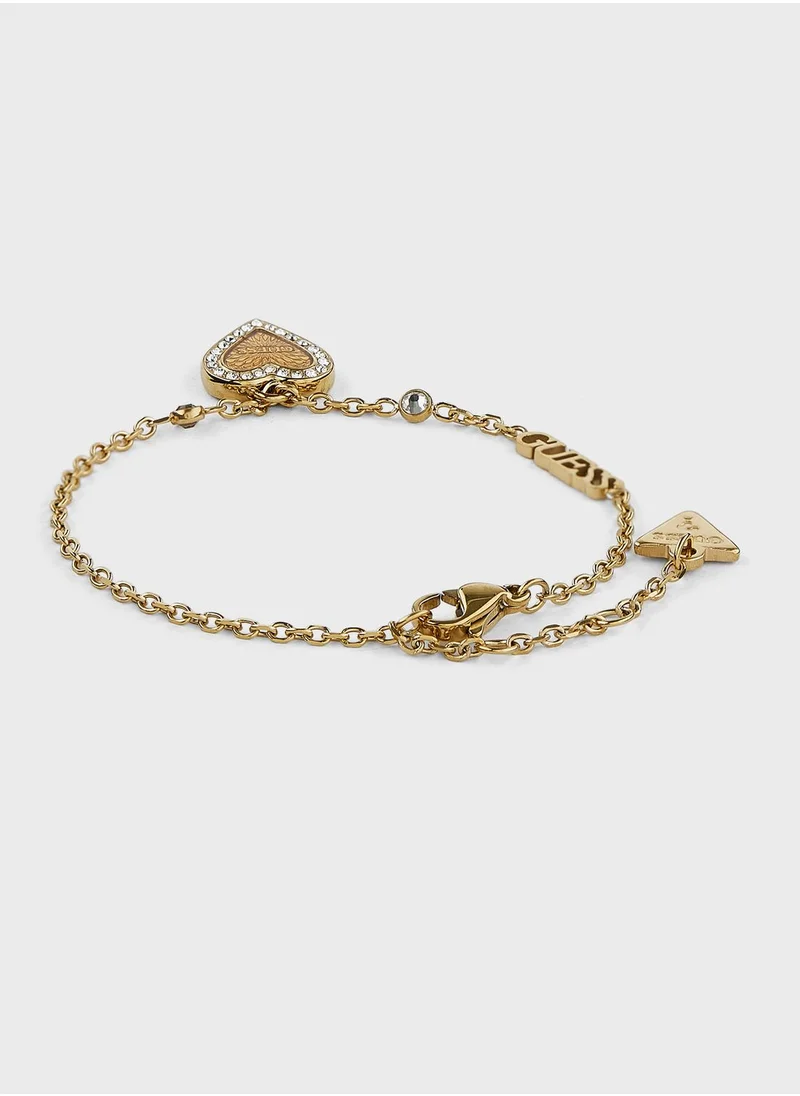 GUESS Single Heart Chain Bracelet