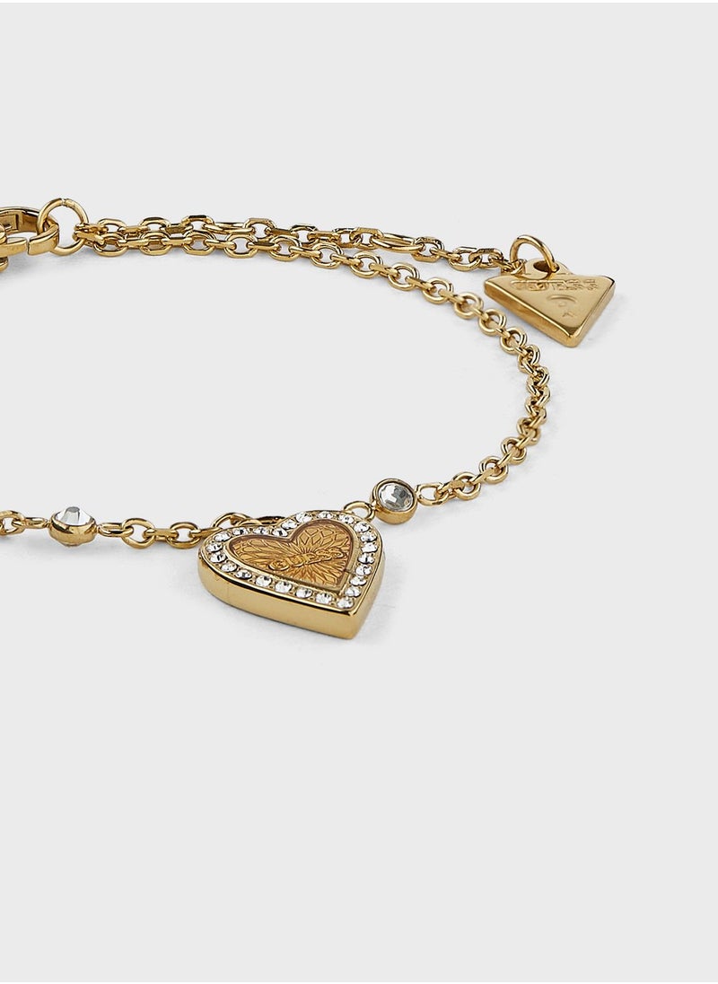 GUESS Single Heart Chain Bracelet  - Image 3