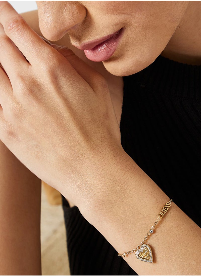 GUESS Single Heart Chain Bracelet  - Image 5