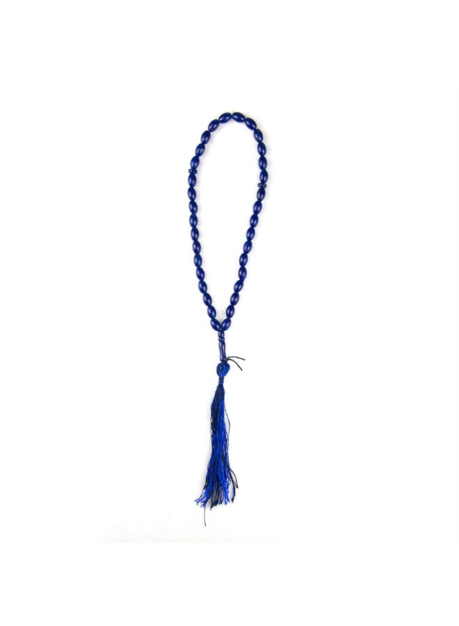 NIBEMINENT 33 Muslim Prayer Beads Royal Blue/7mm