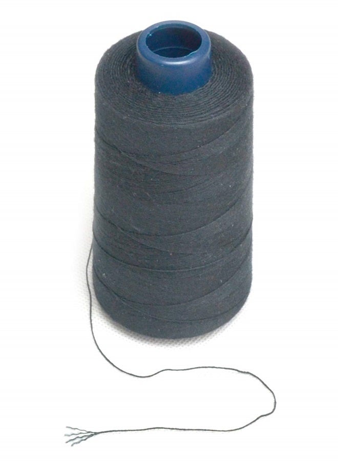 Luwigs خيط نسج أسود 100% بوليستر لصنع شعر مستعار خياطة شعر ويفت إكستينشن 1 قطعة (1 قطعة، أسود) - Image 2