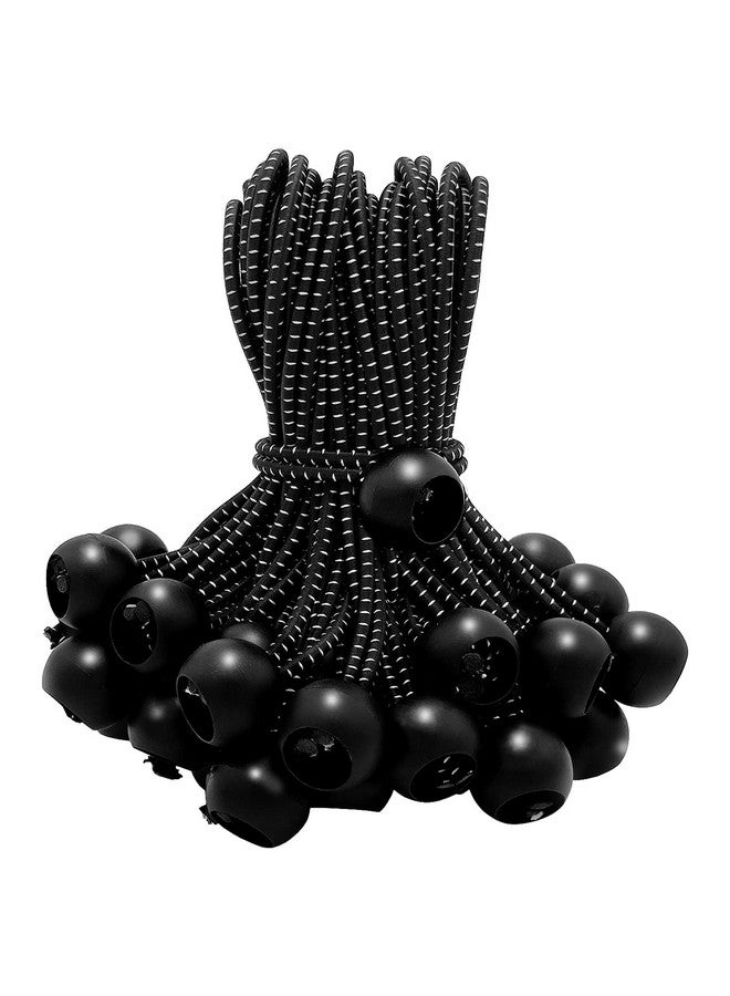 Cerpourt 50 Pack 6 Inch Bungee Cords，Bungee Balls, Bungee Cords with Balls,Elastic String Ties for Camping, Tents, Tarp, Canopy Shelter, Wall Pipe,Holding Wire and UV Resistant,Tarp tie Down  - Image 1