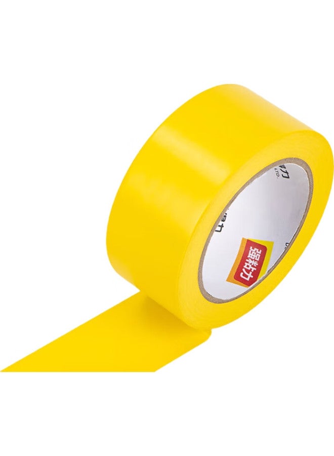 Deli Yellow Safety Warning Tape, Thickened Pvc Wear-Resistant Waterproof Floor Marking Tape, Caution Tape Isolation, 5S Positioning Tape, 48Mm*33M, 1 Roll, 33772 - Image 1