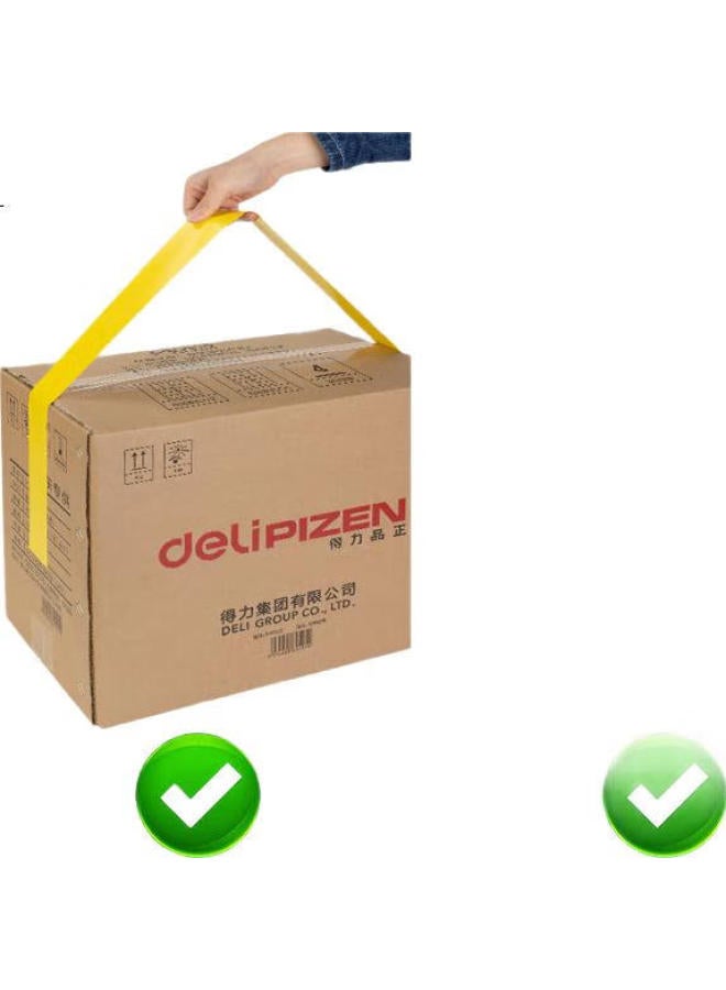 Deli Yellow Safety Warning Tape, Thickened Pvc Wear-Resistant Waterproof Floor Marking Tape, Caution Tape Isolation, 5S Positioning Tape, 48Mm*33M, 1 Roll, 33772 - Image 3