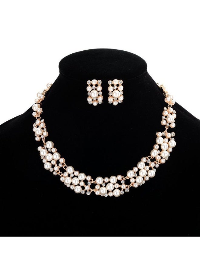 Pearl-Inspired Necklace Set - Elegant and Timeless Jewelry Ensemble