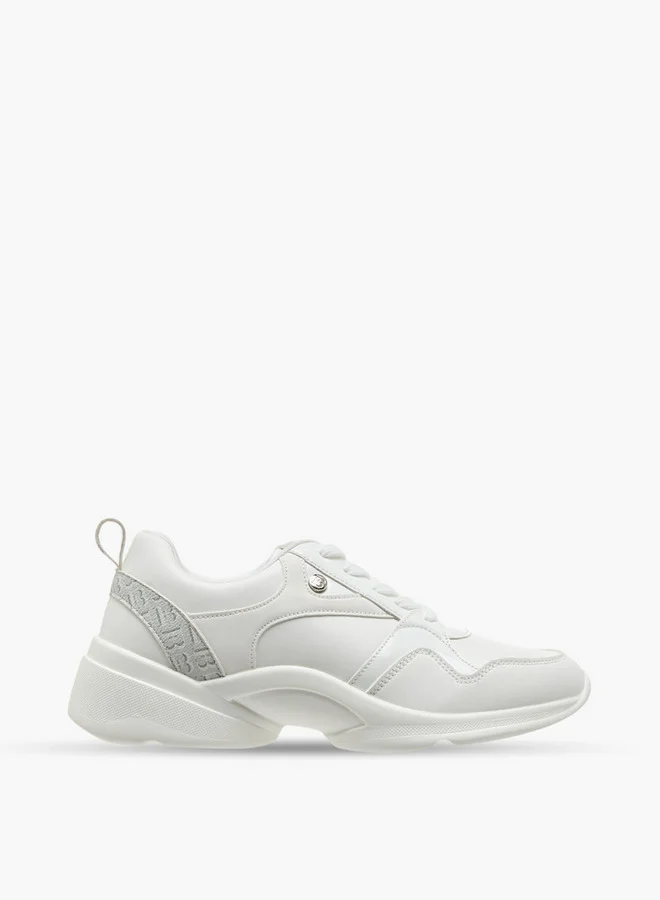 Flora Bella By Shoexpress Monogram Detail Lace-Up Sneakers