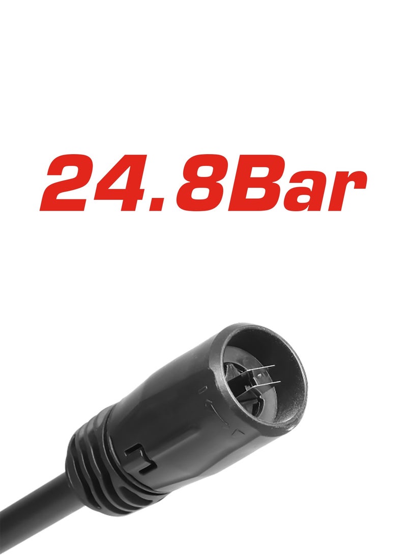 توتال غسالة ضغط محمولة لاسلكية من توتال 20 فولت (24.8 بار) - غسالة ضغط ذاتية الشفط مزودة بخرطوم طوله 6 أمتار، ومسدس رش ثنائي الوضع، وجهاز إنتاج رغوة سعة 300 مل، وبطارية 2.0 أمبير/ساعة وشاحن - TPWLI20362 - Image 5