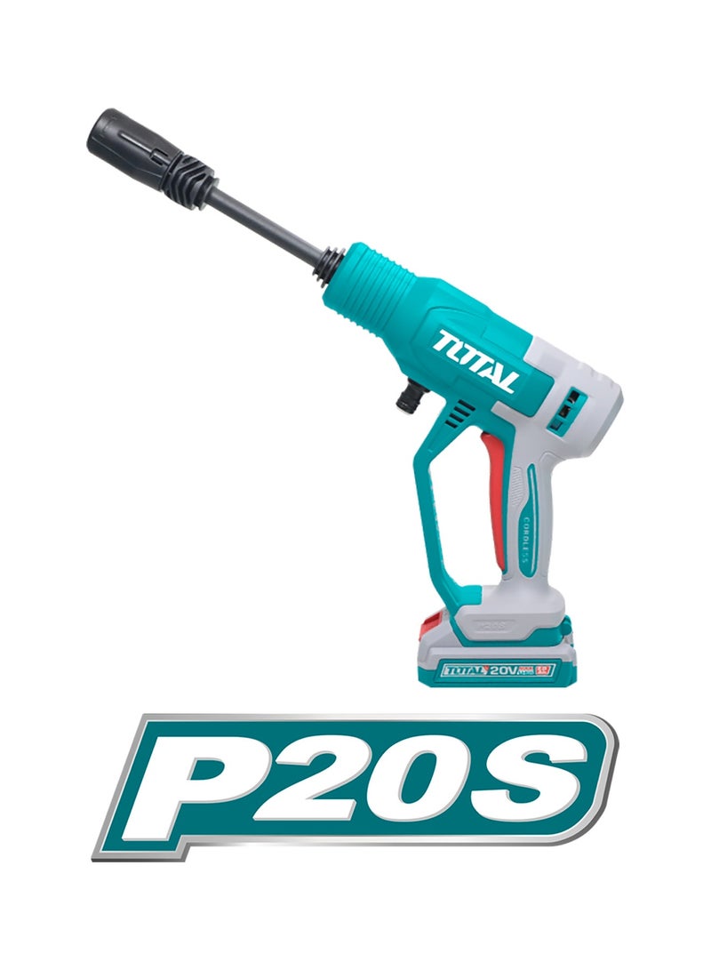 توتال غسالة ضغط محمولة لاسلكية من توتال 20 فولت (24.8 بار) - غسالة ضغط ذاتية الشفط مزودة بخرطوم طوله 6 أمتار، ومسدس رش ثنائي الوضع، وجهاز إنتاج رغوة سعة 300 مل، وبطارية 2.0 أمبير/ساعة وشاحن - TPWLI20362 - Image 4