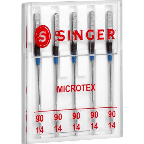 SINGER 04712 Universal Microtex Sewing Machine Needles, Size 90/14, 5-Count - Image 4