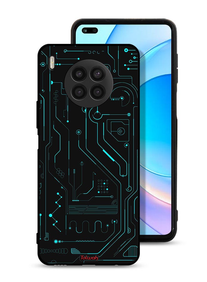 Tolwak غطاء واقي لشHonor 50 لايت فن رقمي دوائر الحد الأدنى عرض متعدد - Image 1