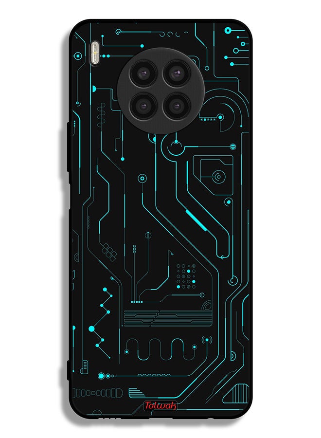 Tolwak غطاء واقي لشHonor 50 لايت فن رقمي دوائر الحد الأدنى عرض متعدد - Image 2