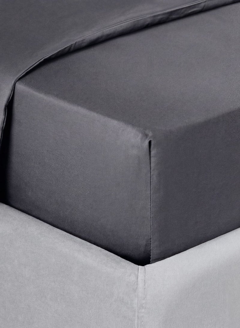 Askona Fitted Sheet 200x200 Askona Home Graphite - Image 4