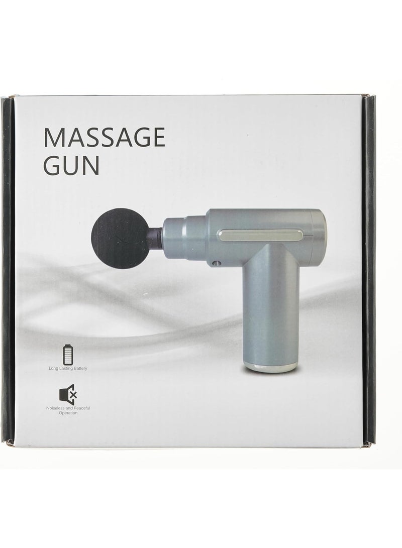 مسدس تدليك عضلات صغير – محمول يدوي بـ 6 سرعات و4 رؤوس – شحن USB-C – هادئ جدًا للاستخدام على الرقبة والكتف والساق - Image 3