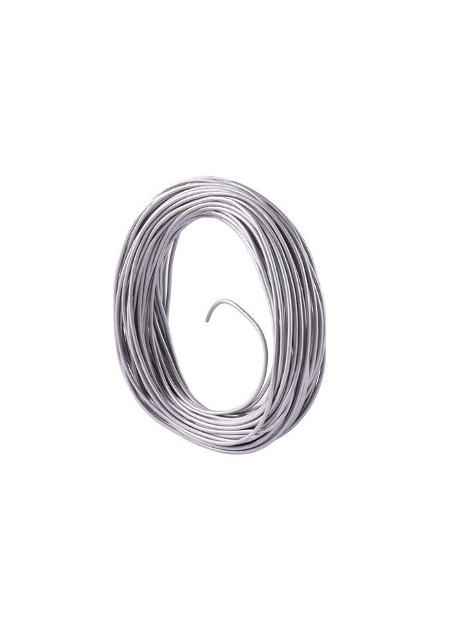 KONMAY 25 Yards Solid Round 1.5Mm Metallic Silver Gray Genuine/Real Leather Cord Braiding String (1.5Mm Metallic Silver Gray) - Image 1
