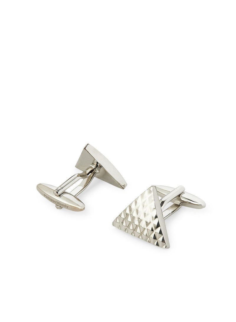 Philippe Moraly of Switzerland طقم هدايا ساعة وقلم وأزرار أكمام RC14551010072W - 45.5 مم - أبيض  - Image 4