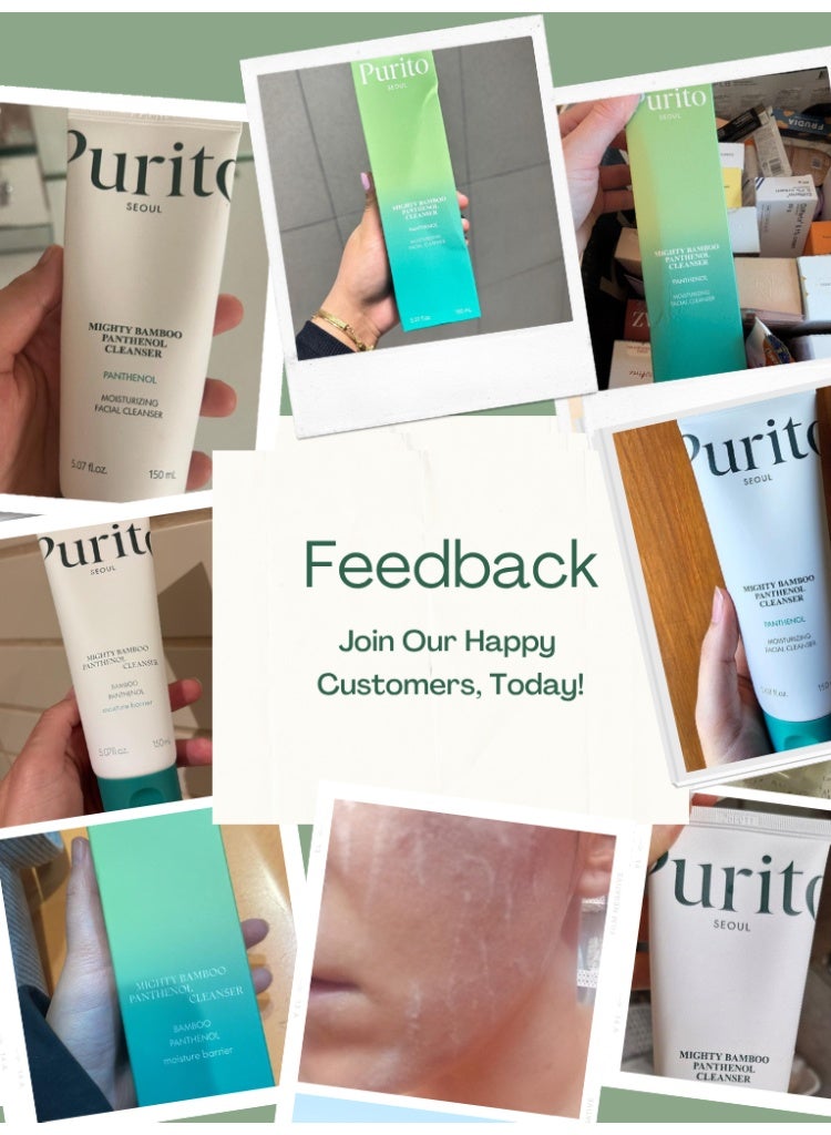 PURITO Dry & Sensitive Skin Cleanser – PURITO Mighty Bamboo Panthenol Cleanser for Deep Hydration & Strengthened Barrier - Image 2