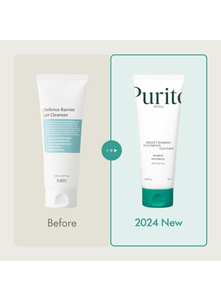 PURITO Dry & Sensitive Skin Cleanser – PURITO Mighty Bamboo Panthenol Cleanser for Deep Hydration & Strengthened Barrier - Image 3