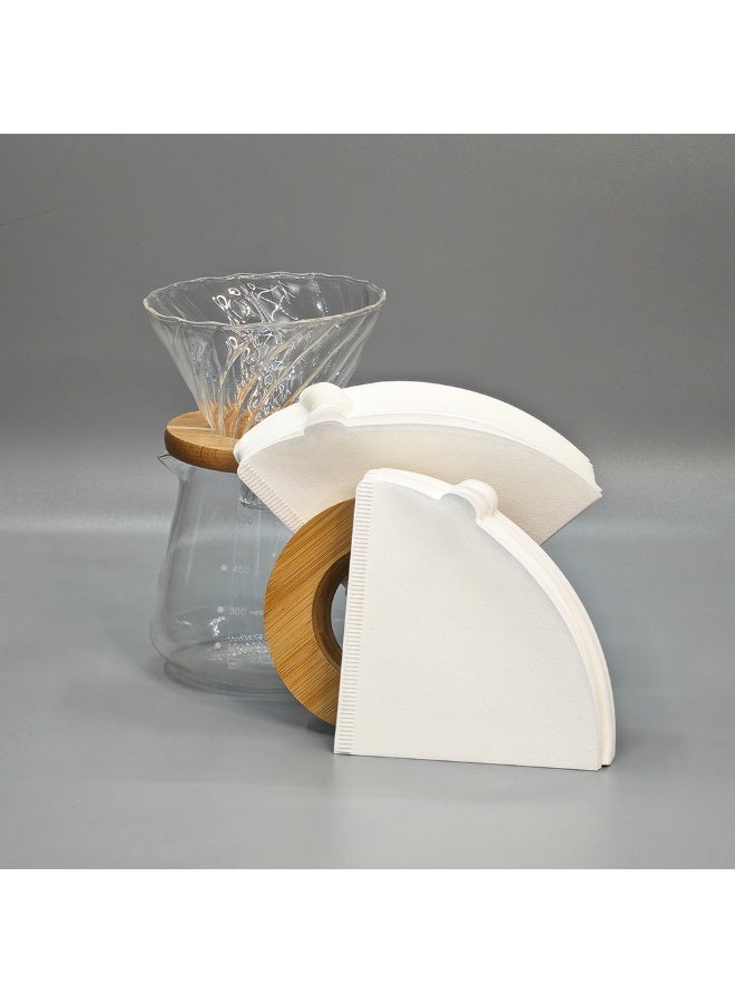wncon Coffee Filter V60 with Natural White coffee Filter, Size V02 Best Coffee filters - Image 2
