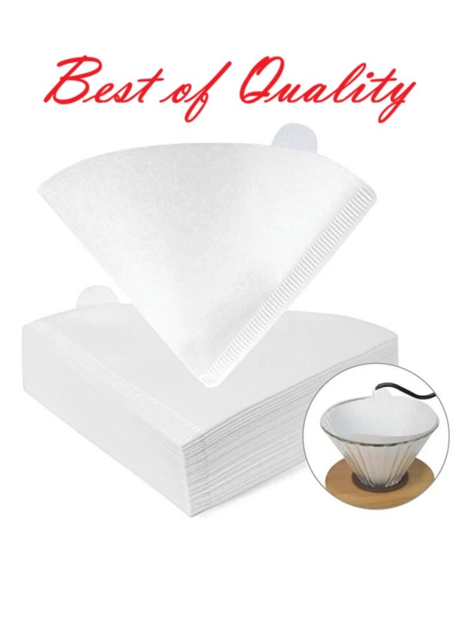 wncon Coffee Filter V60 with Natural White coffee Filter, Size V02 Best Coffee filters - Image 1