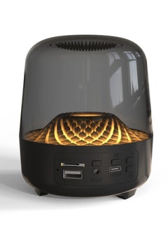 Bluetooth Speaker for Home, Compact Desktop Glass Subwoofer with Deep Bass for Computers