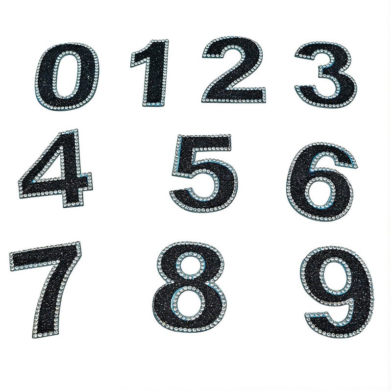 Easy Apply Number Iron On Patches No Glue Required 10 Sec - Image 1