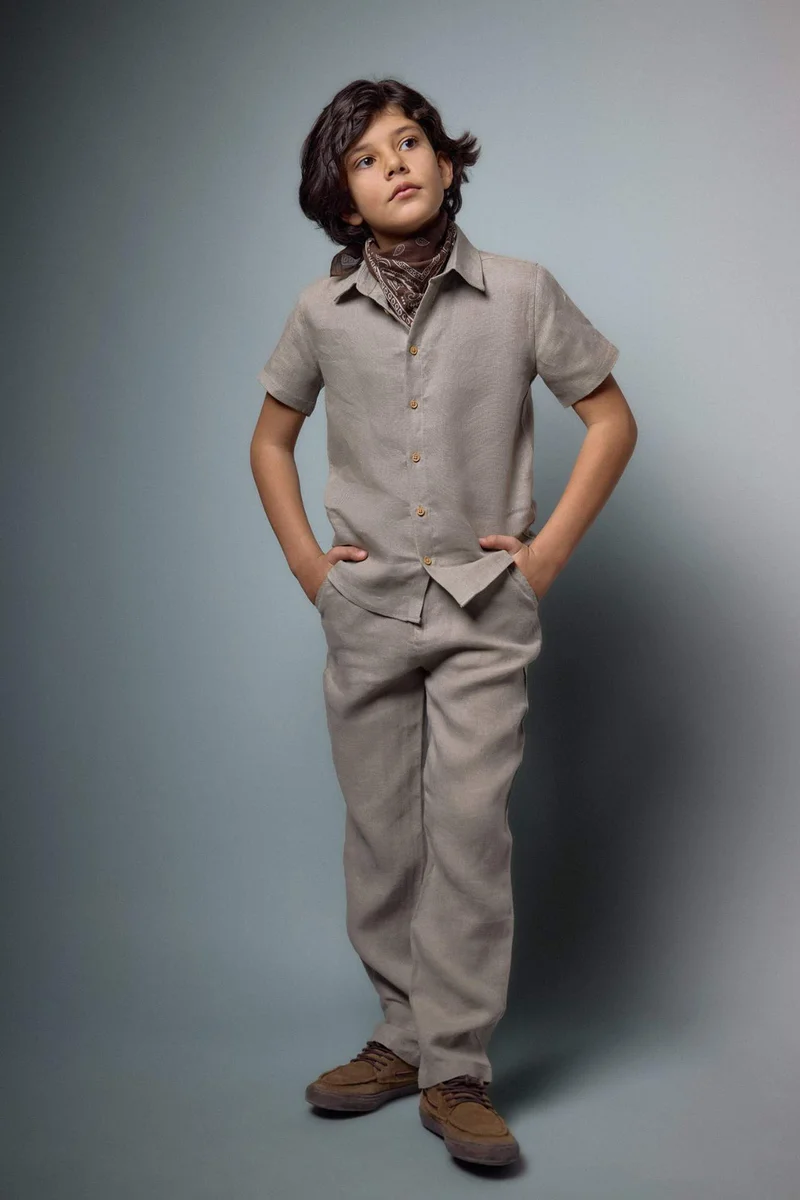 ديفاكتو Boy Linen Trousers